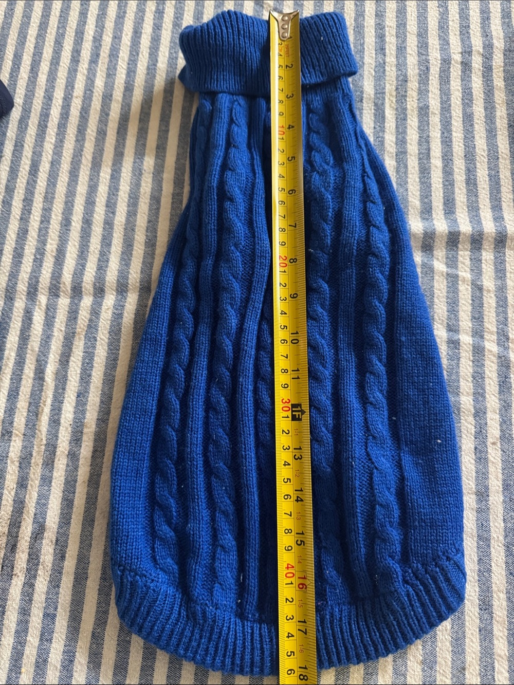 Blue dog sweater